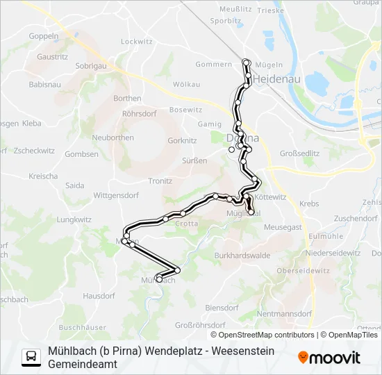 202 Bus Line Map