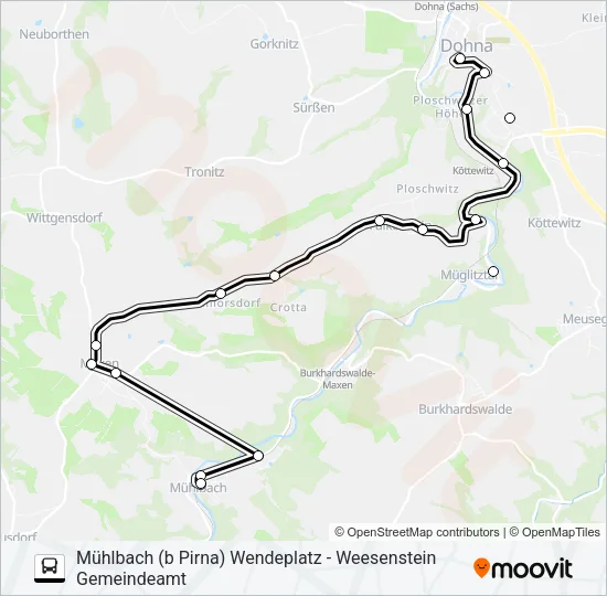 202 Bus Line Map