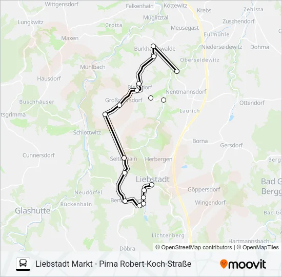 204 Bus Line Map
