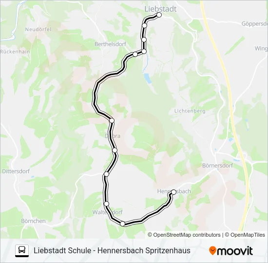 206 Bus Line Map