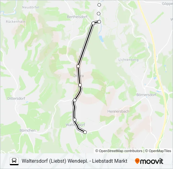 206 Bus Line Map