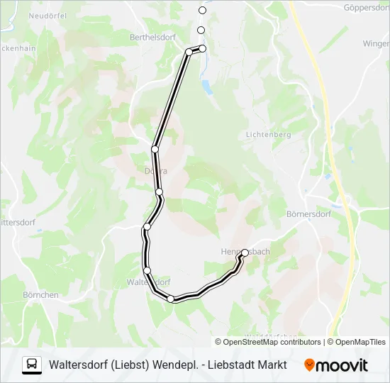 206 Bus Line Map