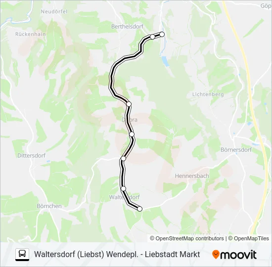 206 Bus Line Map