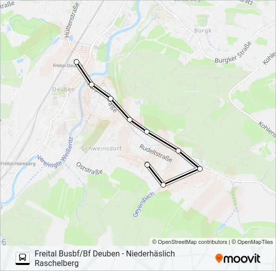 163 Bus Line Map