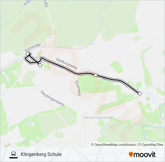 343 Bus Line Map
