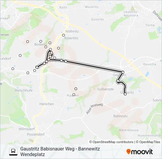 351 Bus Line Map