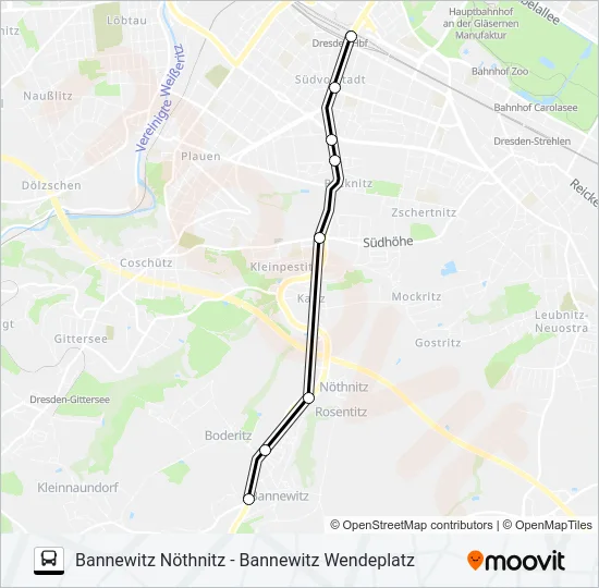Автобус 352: карта маршрута