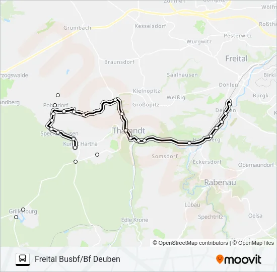 363 Bus Line Map