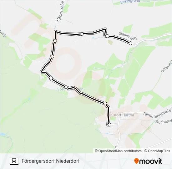 363 Bus Line Map
