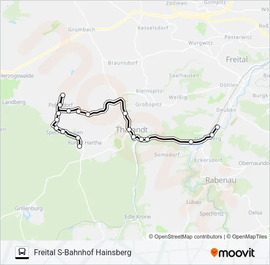363 Bus Line Map
