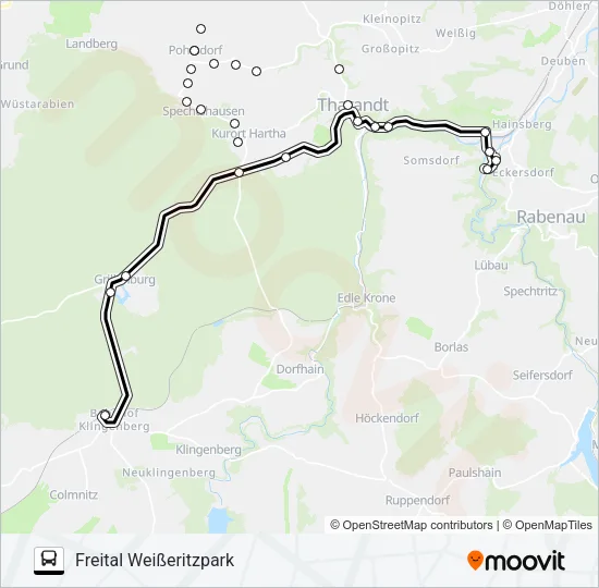 363 Bus Line Map