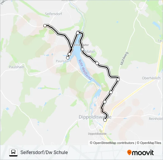376 Bus Line Map