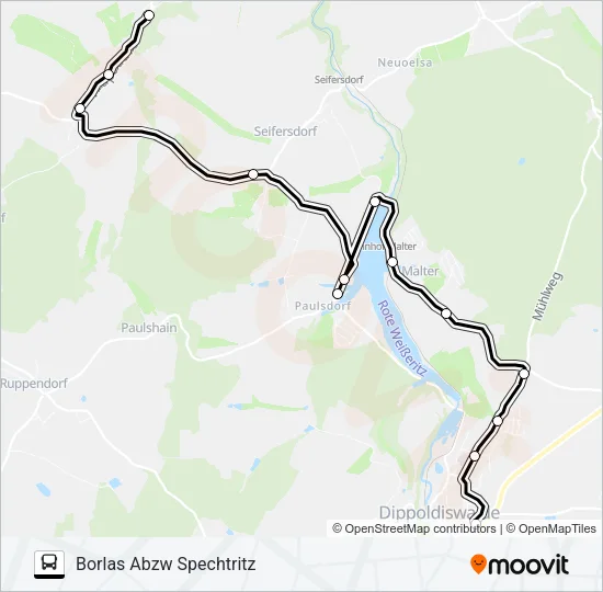 376 Bus Line Map