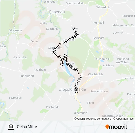 376 Bus Line Map