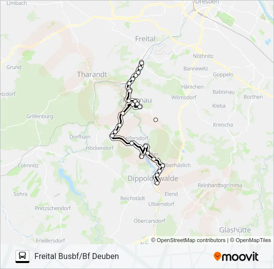 376 Bus Line Map