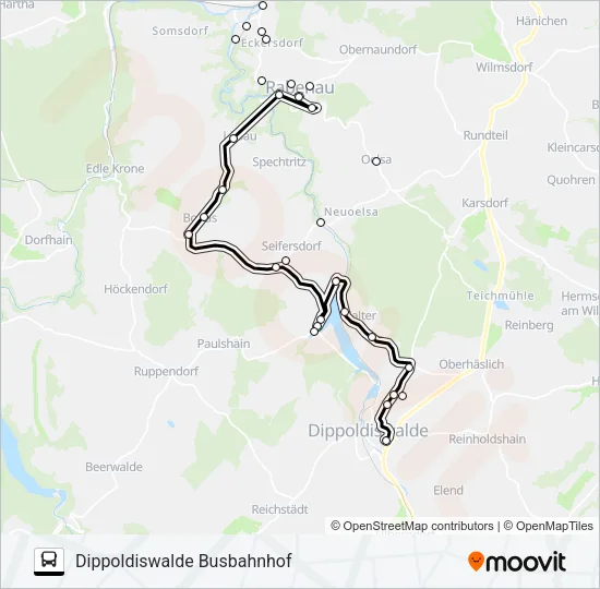 376 Bus Line Map