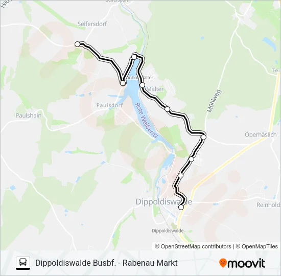 376 Bus Line Map