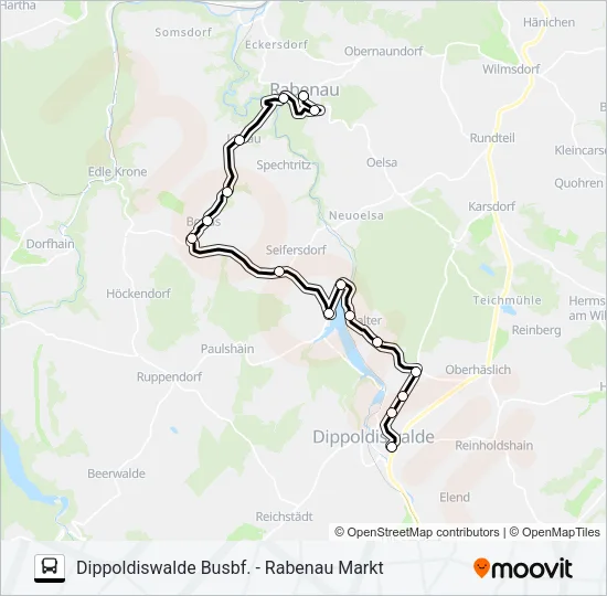 376 Bus Line Map