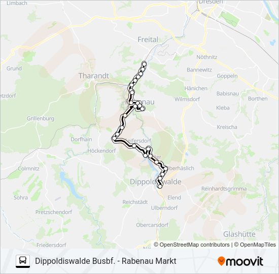 Bus 376: карта маршрута