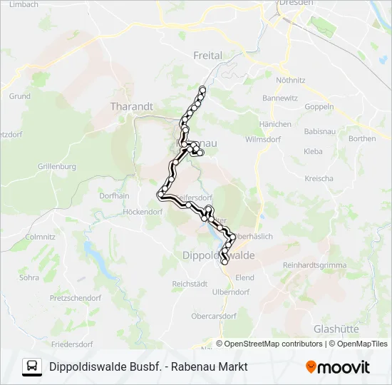 376 Bus Line Map