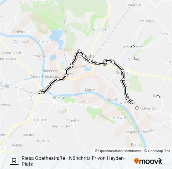 441 Bus Line Map