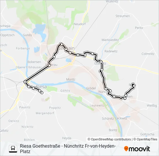 441 Bus Line Map