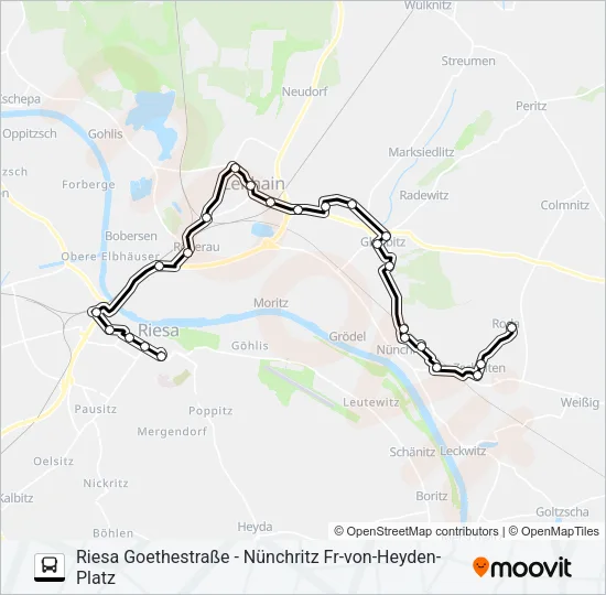 441 Bus Line Map