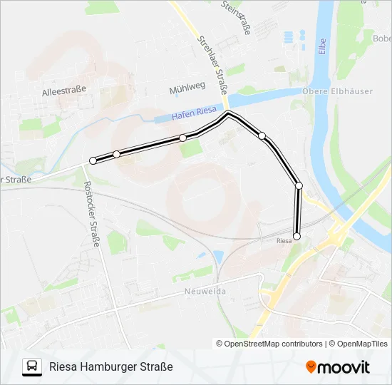 C (RIESA) Bus Line Map