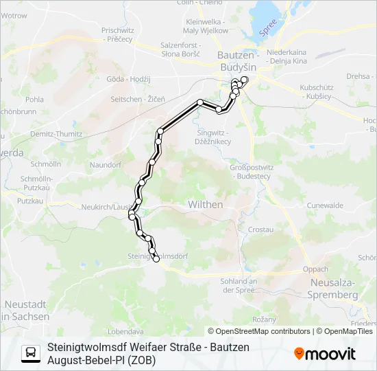 512 Bus Line Map
