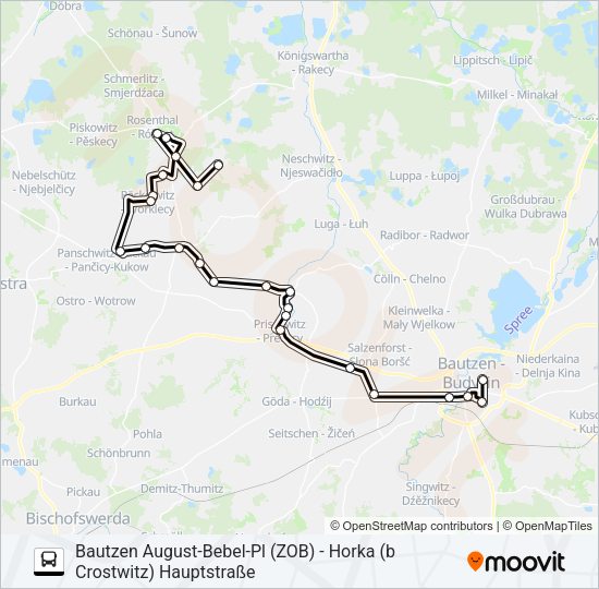 Автобус 709: карта маршрута