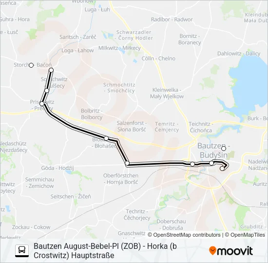 709 Bus Line Map