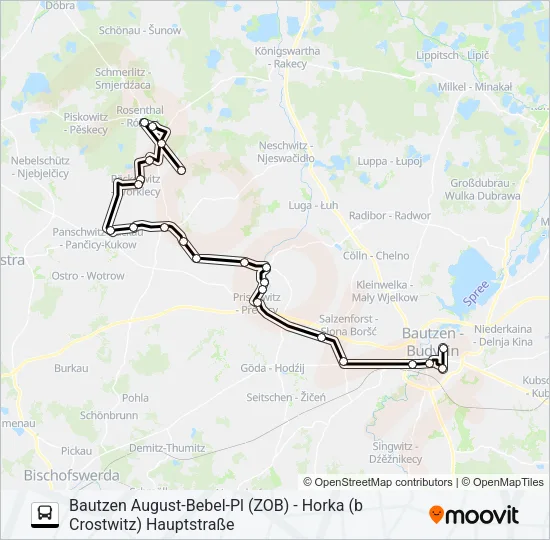 709 Bus Line Map