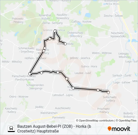 709 Bus Line Map