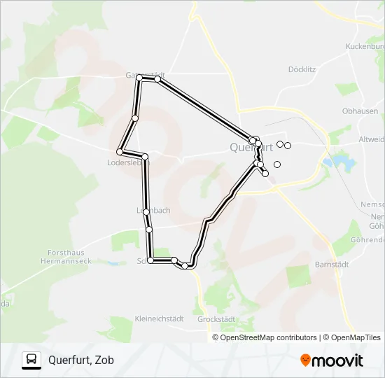 B Bus Line Map