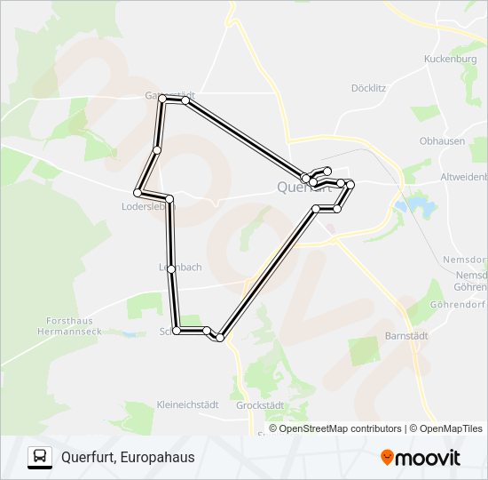 Автобус B: карта маршрута