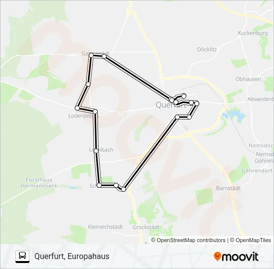 B Bus Line Map