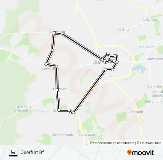 B Bus Line Map