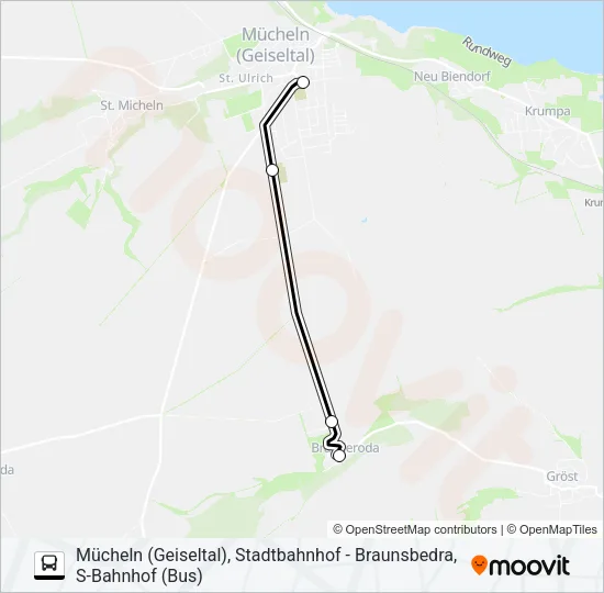 722 Bus Line Map