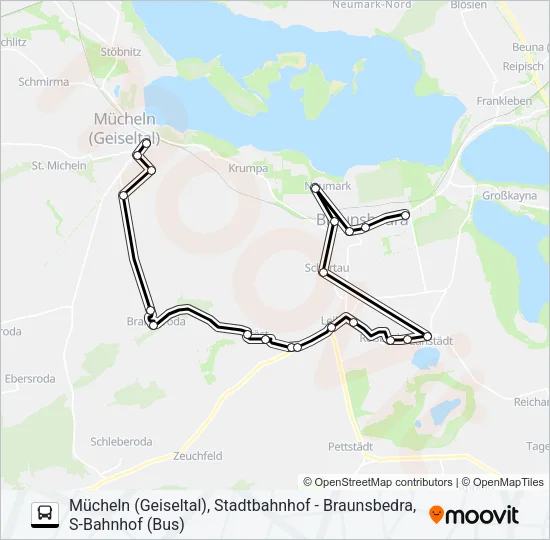722 Bus Line Map