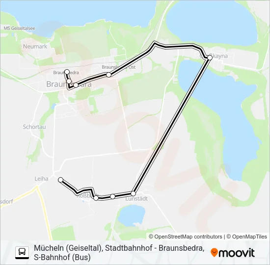 722 Bus Line Map