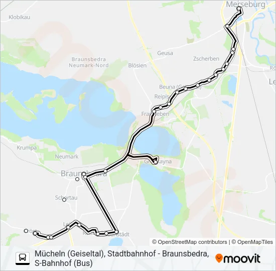 722 Bus Line Map