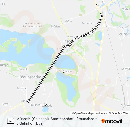 722 Bus Line Map