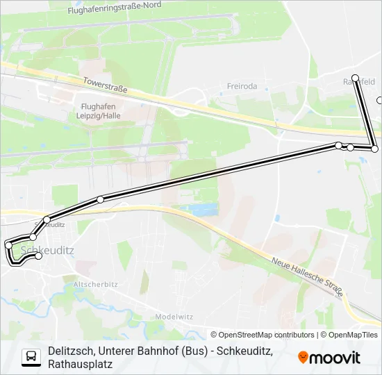 207 Bus Line Map