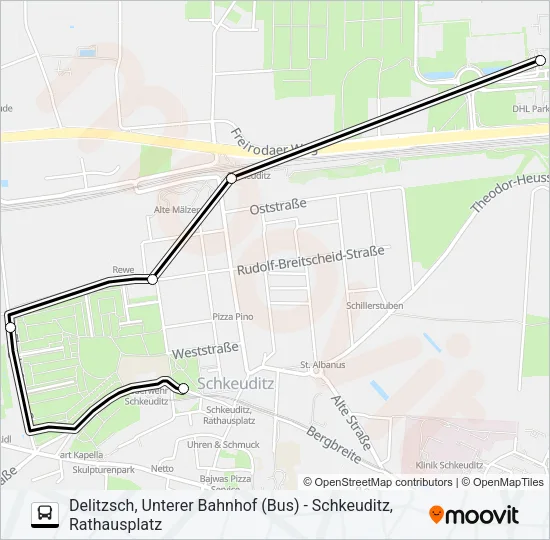 207 Bus Line Map