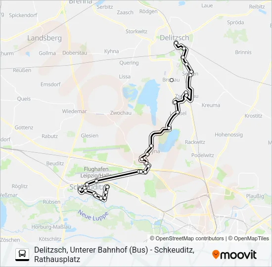 207 Bus Line Map