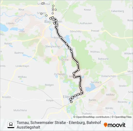 232 Bus Line Map