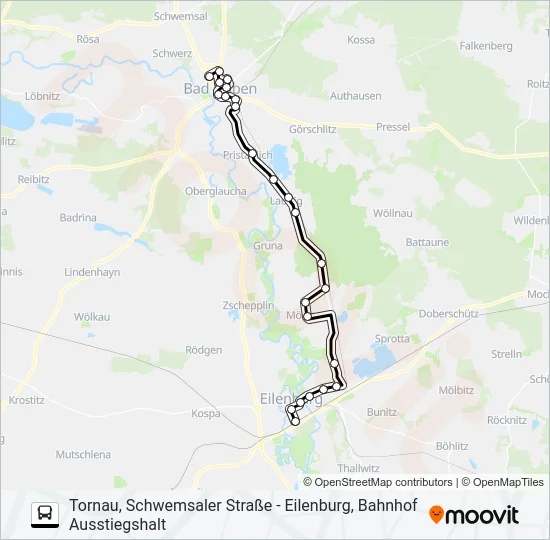 232 Bus Line Map