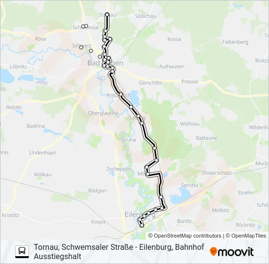 232 Bus Line Map