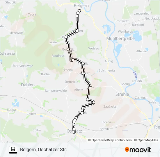 764 Bus Line Map