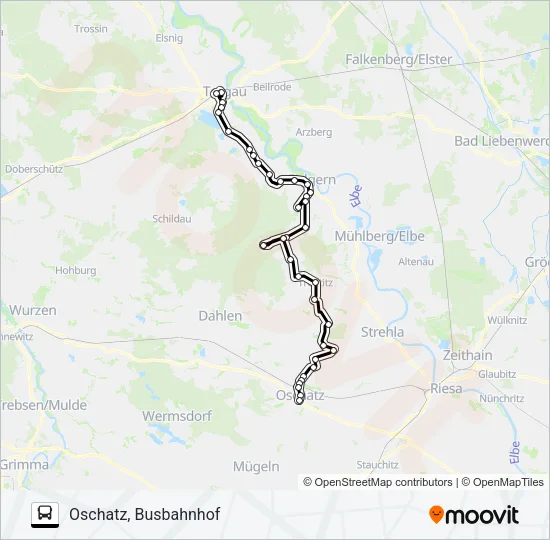 764 Bus Line Map